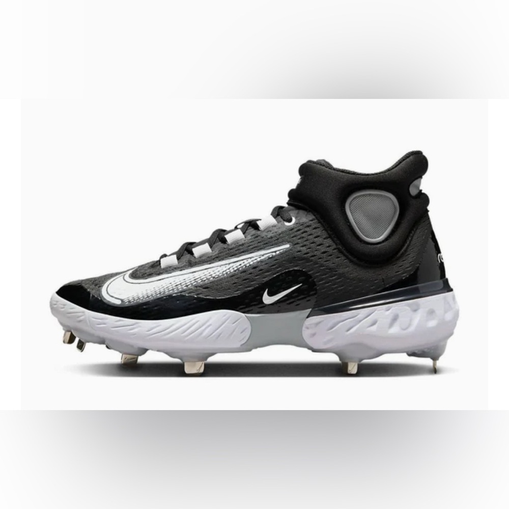 Nike Alpha Huarache Elite 4 Mid 'Black Dark Smoke Grey' DJ6520-011 Men’s 15